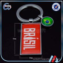 Promotional souvenir keychain making suppliers metal keychain